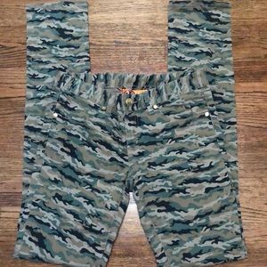 Tory Burch Super Skinny Camo Pant Jeans 27 NWT